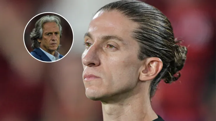 Filipe Luís foge de situação com Jorge Jesus em coletiva após Inter x Flamengo: “Nunca façam isso!”