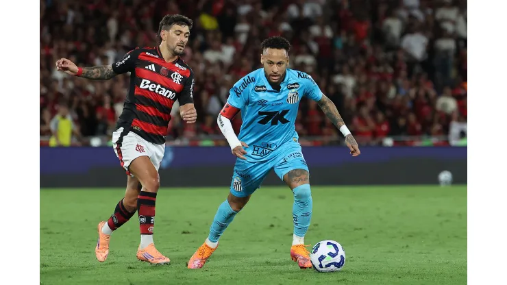 Neymar ao lado de Arrascaeta. Photo by Wagner Meier/Getty Images