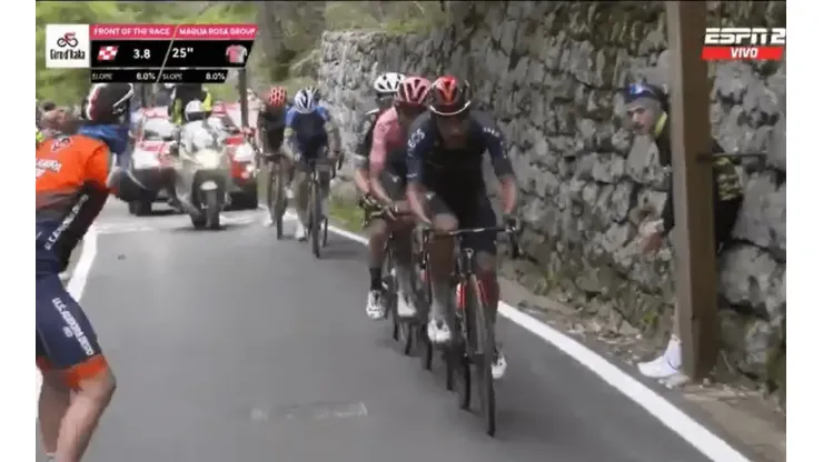 Video: la cátedra de ciclismo que dio Dani Martínez en la etapa 20 del Giro