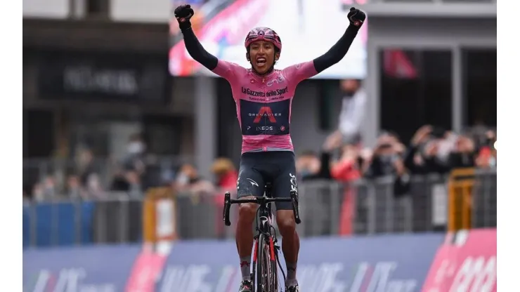 Egan Bernal, cmapeón del Giro de Italia 2021.
