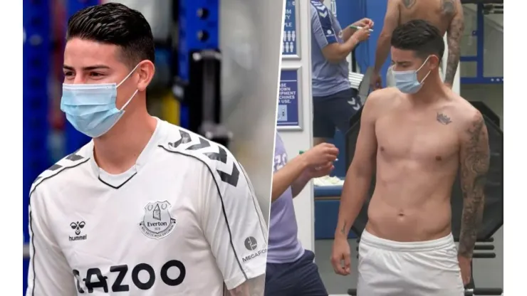 ¿Que está mal de físico? Así llegó James Rodríguez a la pretemporada del Everton