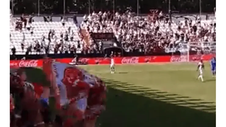 Explotó Vallecas: así se celebró en el estadio el gol de Falcao con el Rayo