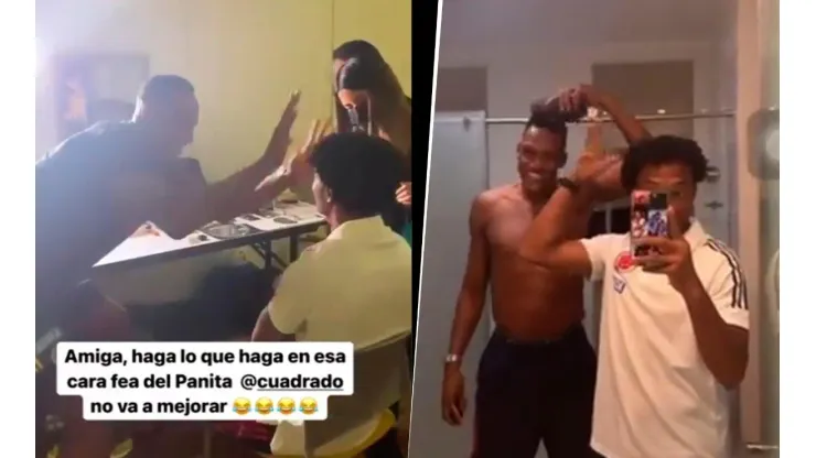 Viral: con videos y peinados, Mina y Cuadrado definen quién es el más bonito