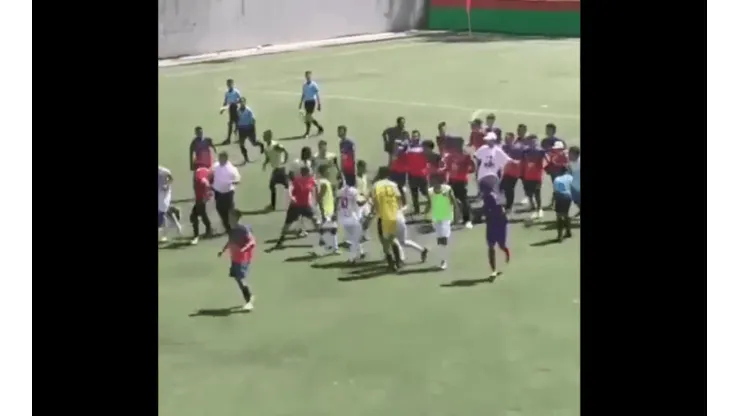 Video: vergonzosa pelea en el Torneo Nacional Sub-17 entre Envigado y Patriotas