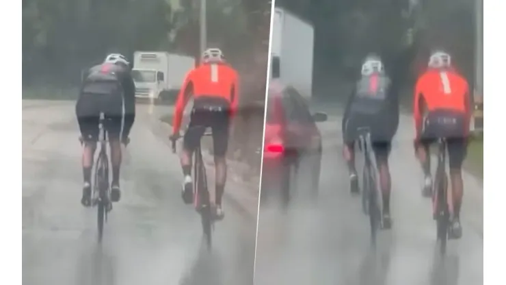 Egan Bernal vivió un tenso momento en las carreteras de Cundinamarca.
