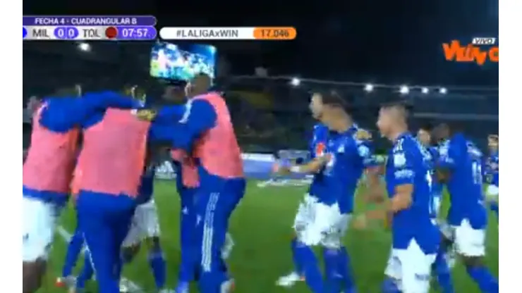 Video: un gol olímpico de David Silva ilusiona a Millonarios con la final