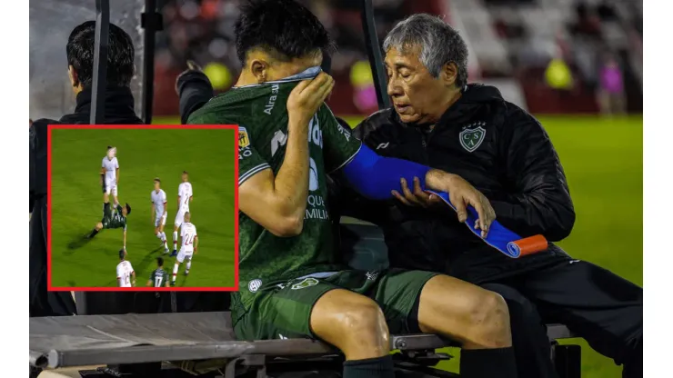 En video quedó registrado el momento de la impactante lesión de un jugador en la Liga de Argentina