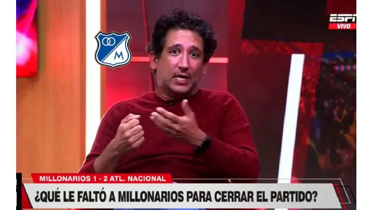 Las redes explotan contra Antonio Casale por sus críticas contra Millonarios