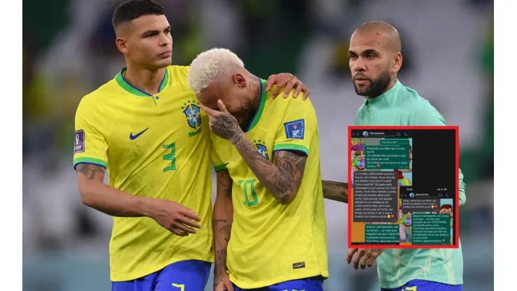 Neymar expuso a sus compañeros: reveló chats tras la eliminación de Brasil