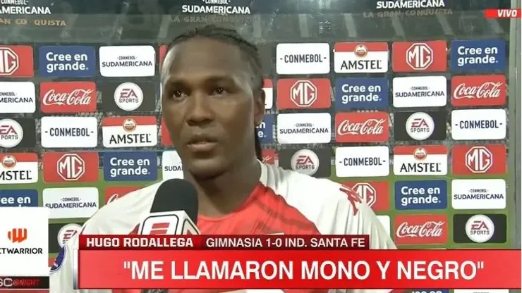 En medio del llanto, Hugo Rodallega denunció actos racistas en Argentina