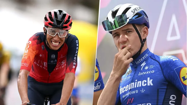 Egan Bernal y Remco Evenepoel podrían quedar en un mismo equipo en 2024.
