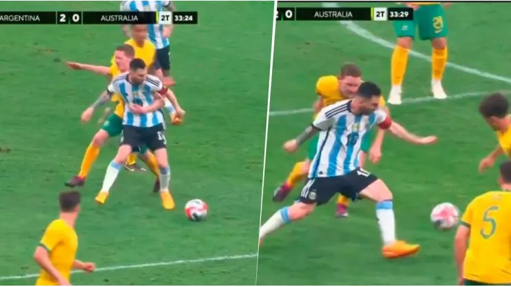 La tremenda jugada de Messi con Argentina eliminando rivales que es viral