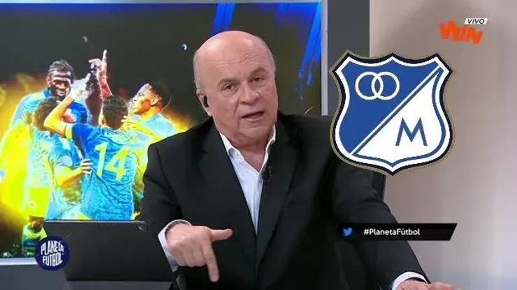 “Calma, calma,”, a Vélez se le salió su apoyo a Millonarios en plena transmisión