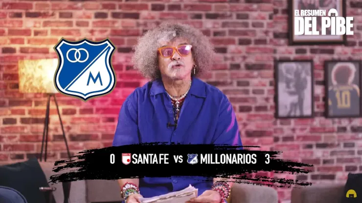 Carlos Valderrama no ocultó nada y confesó que quiere ver a Millonarios y Gamero campeones de la Liga Colombiana.
