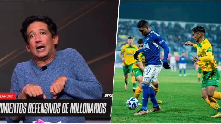 La reacción de Casale en transmisión por la eliminación de Millonarios