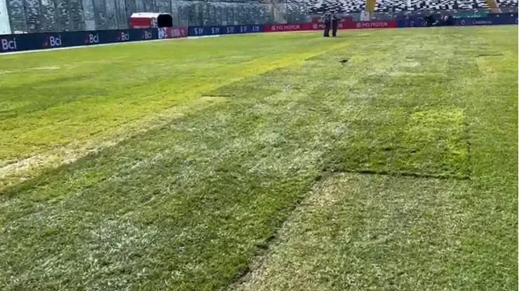 El lamentable estado de la cancha donde se jugará el Chile vs. Colombia