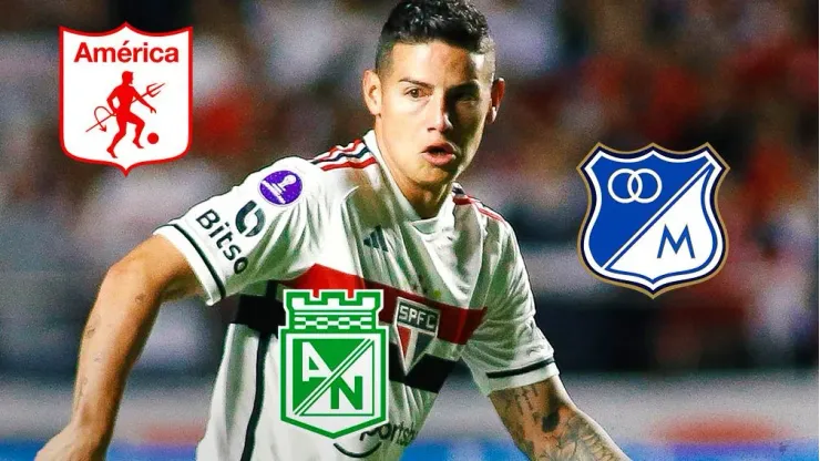 James visualiza los objetivos con Sao Paulo para 2024 y podría enfrentarse con América, Nacional o Millonarios.
