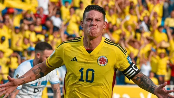 James Rodríguez está habilitado y será titular con Colombia ante Ecuador.
