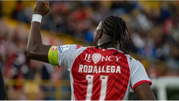 Hugo Rodallega, jugador de Independiente Santa Fe.
