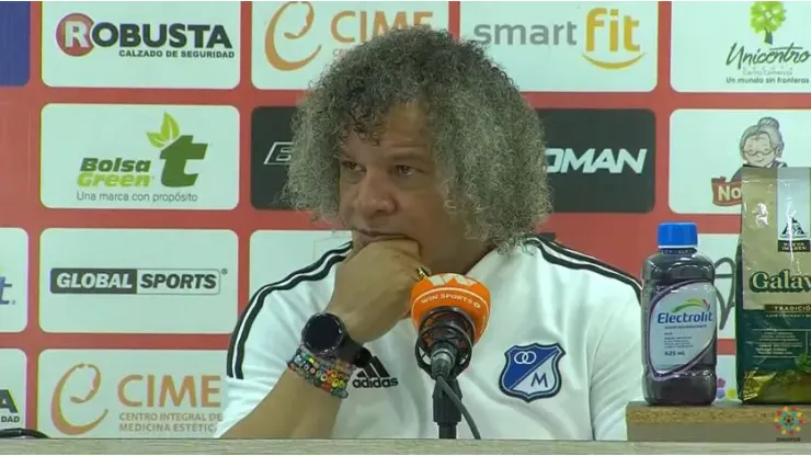 Alberto Gamero en rueda de prensa tras el juego ante Cúcuta
