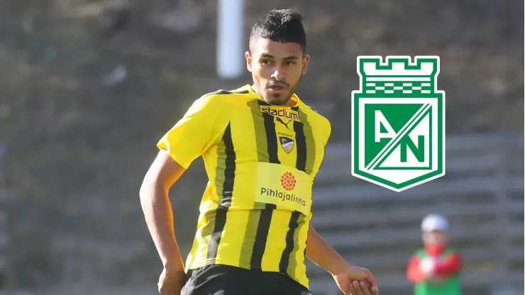 Aldayr Hernández jugando para el FC Honka de la Liga de Finlandia.
