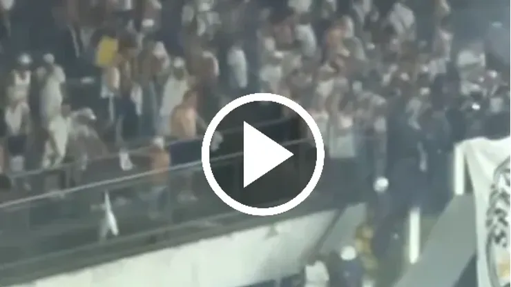 Impactante video desde las tribunas tras el descenso de Santos