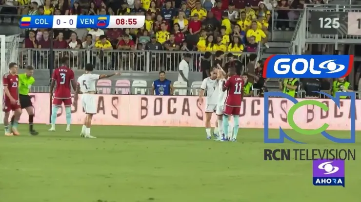 Partido amistoso de la Selección Colombia vs. Venezuela en los Estados Unidos.
