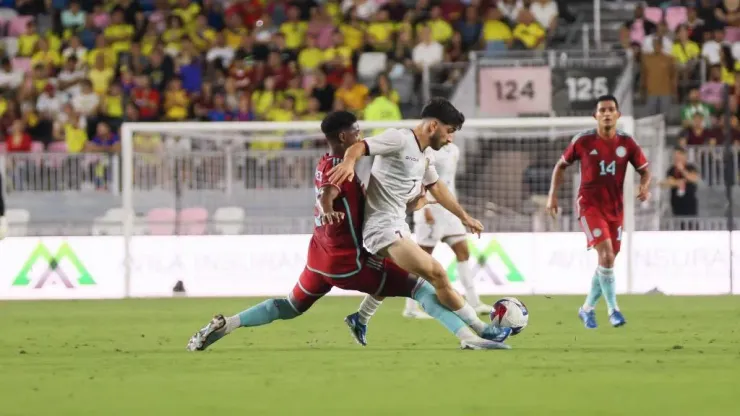 Selección Colombia en partido amistoso ante Venezuela.
