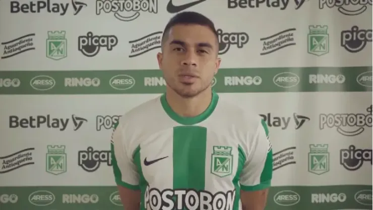 Carlos Sierra, presentado en Atlético Nacional como nuevo refuerzo.
