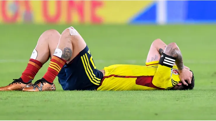 James Rodríguez con la Selección Colombia en las Eliminatorias rumbo al Mundial 2026.
