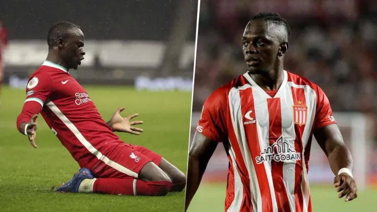 Sadio Mané y Edwuin Cetre.
