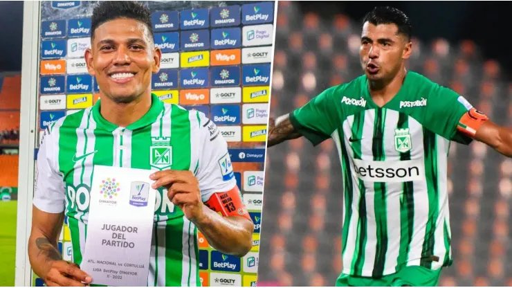 Alex Mejía y Jefferson Duque con Atlético Nacional.
