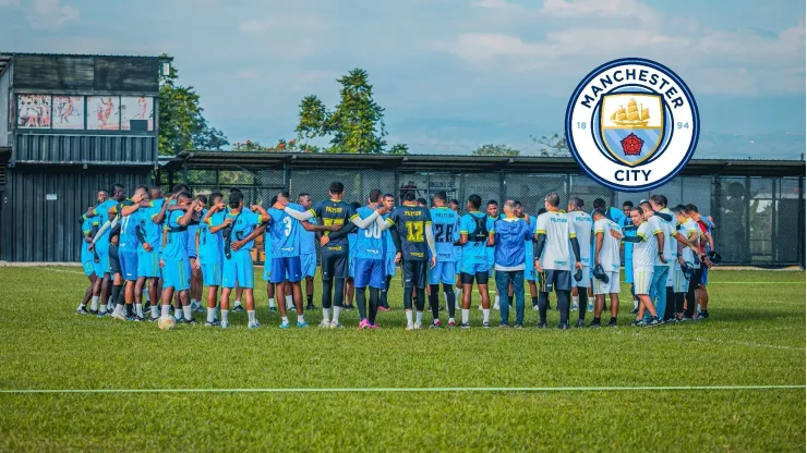 Jugadores de Internacional de Palmira en entrenamiento.
