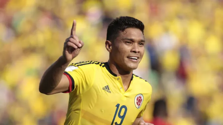 Teo Gutiérrez con la Selección Colombia en 2015
