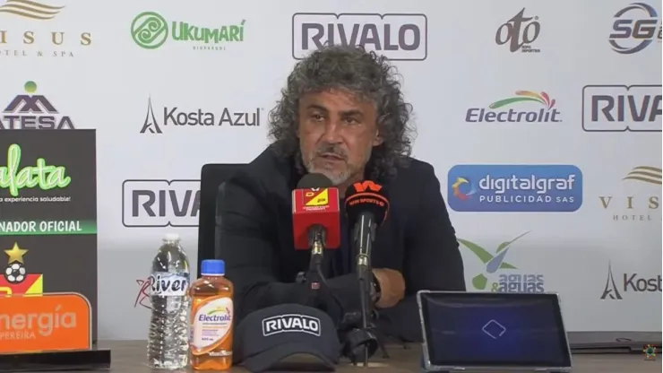 Leonel Álvarez, técnico de Deportivo Pereira.
