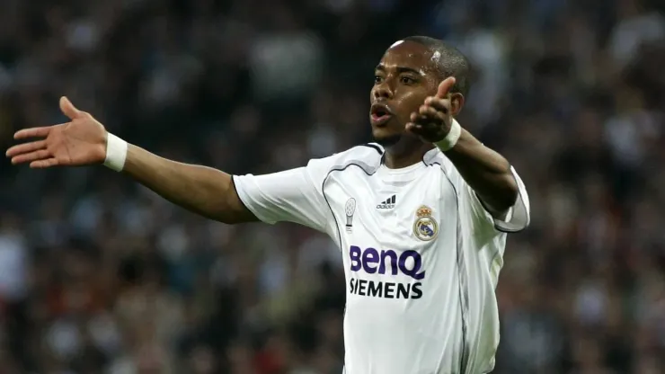 Bildnummer: 02823379  Datum: 06.05.2007  Copyright: imago/Icon SMI<br />
Robinho (Real Madrid) - Torjubel - PUBLICATIONxINxGERxSUIxAUTxHUNxRUSxONLY (Icon45138262); Robson de Souza, Vdig, quer, Jubel, Primera Division 2006/2007, 1. Spanische Liga, Real Madrid CF, Madrid Freude,  Fußball Herren Mannschaft Spanien Einzelbild optimistisch Aktion Personen
