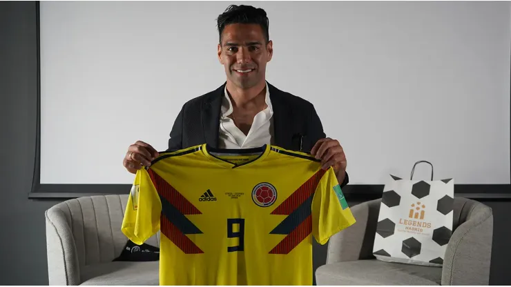 Radamel Falcao, en un evento en el Museo Legends de Madrid.
