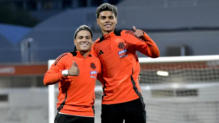 Richard Ríos y Juan Fernando Quintero con la Selección Colombia.
