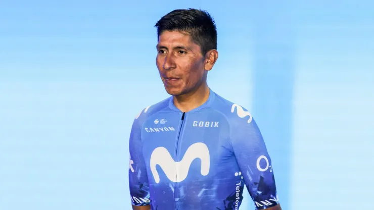 Nairo Quintana con el Movistar Team.
