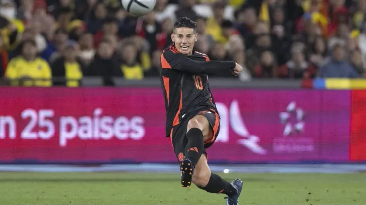 James Rodríguez con la Selección Colombia.
