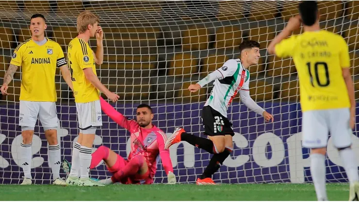 Con un doblete de Felipe Chamooro, Palestino venció a Millonarios en la Copa Libertadores 2024.
