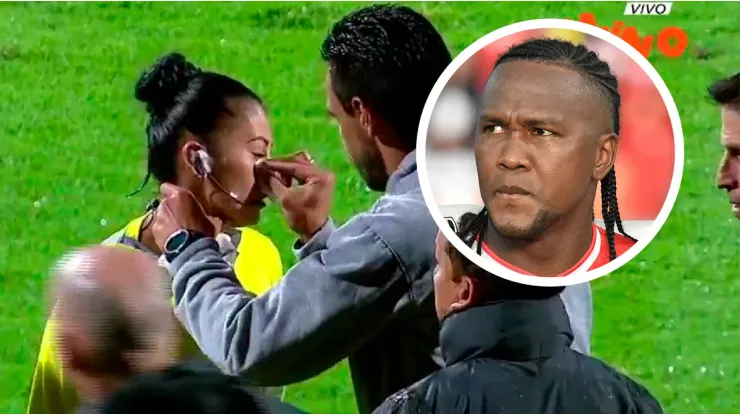 Hugo Rodallega le dejó un mensaje a Jenny Torres, la árbitra agredida por hinchas de Santa Fe.
