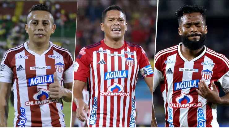 Vladimir Hernández, Carlos Bacca y Luis 'Cariaco' González.
