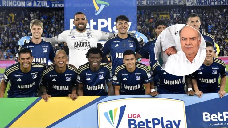 Jugadores de Millonarios, previo al partido ante Atlético Bucaramanga.
