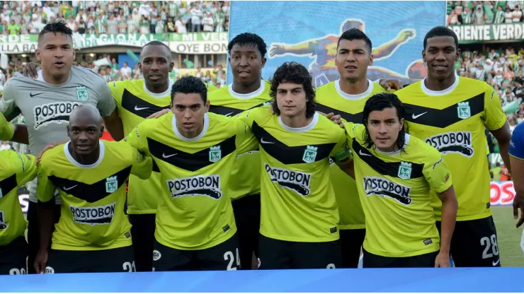 Atlético Nacional, en la final de la Liga colombiana en 2013-2.
