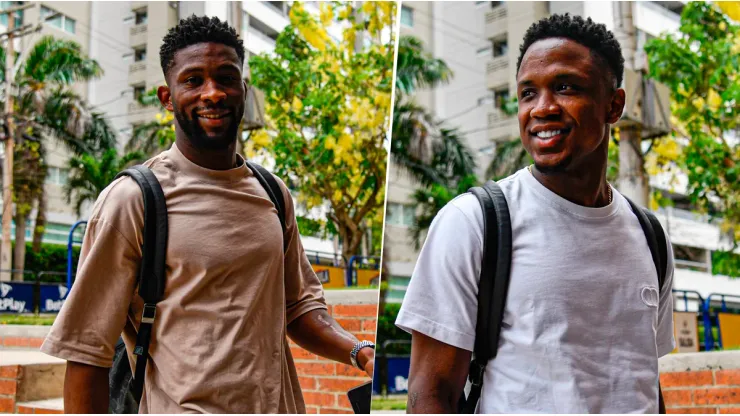 Jéfferson Lerma y Luis Sinisterra, jugadores de la Selección Colombia.
