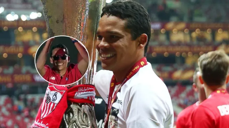 Carlos Bacca, triple campeón de la Europa League.
