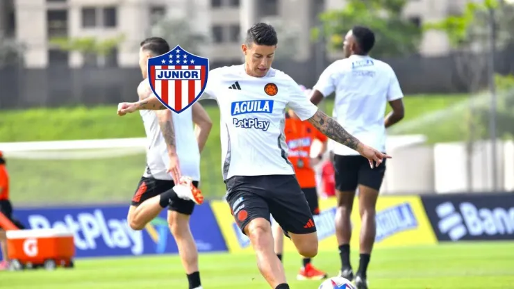 James Rodríguez con la Selección Colombia.
