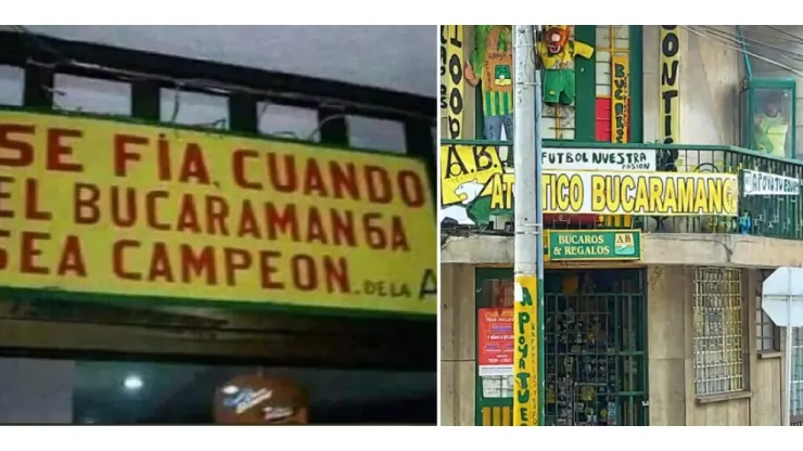 "Se fía cuando el Bucaramanga sea campeón", curiosa historia de una tienda que se hizo viral