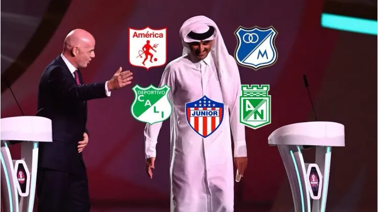 Gianni Infantino con Sheikh Tamim bin Hamad Al Thani, emir de Qatar.
